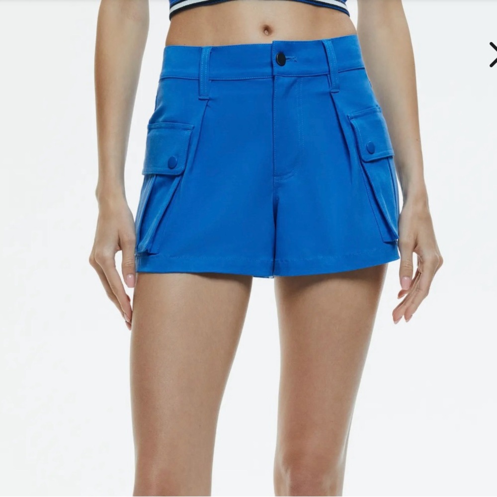 Alice + Olivia Blue Cargo Shorts